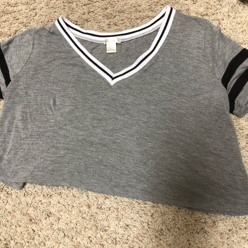 Jersey Style Women’s Grey V-Neck